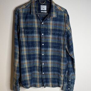 Zara Men’s Zipcode 1992 Flannel Button-Down Shirt XL Like New